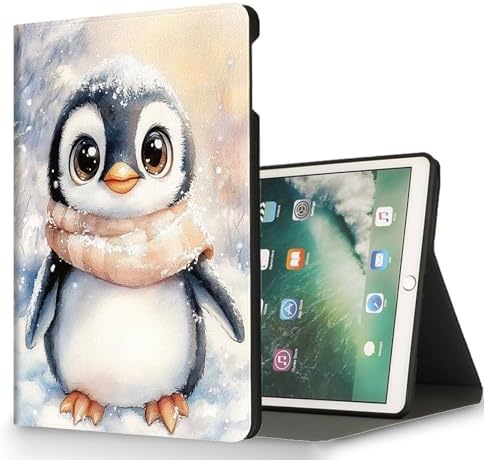 for Microsoft Surface Pro 8-13" 2021 Tablet Case,Auto Wake/Sleep,Adjustable Stand Protective Cover - Cute Penguin