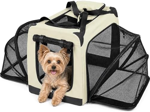 Pet Life ® 'Hounda Accordion' Metal Soft-Folding Collapsible Dual-Sided Triple-Expandable and Collapsible Folding Travel Dog Crate and Pet Playpen