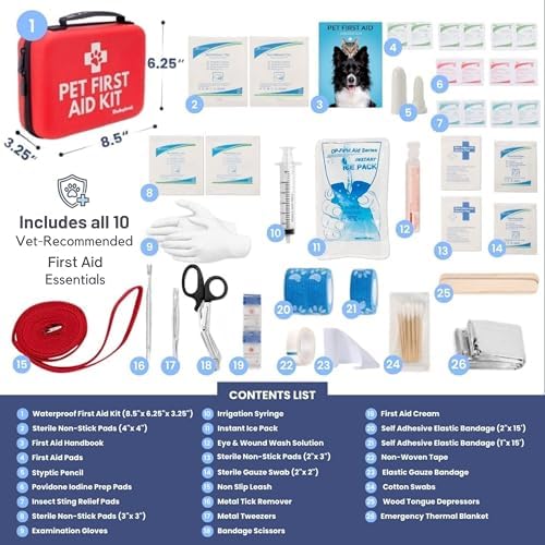 Rubyloo Pet Travel Bundle – Original Doggy Bag (Lt Pink) + Vet-Approved Pet First Aid Kit for Dogs & Cats