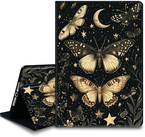 Bxgolkgd Tablet Case for Samsung Galaxy Tab S5e 10.5 Inch 2019,Shockproof Stand Cover with Heat Dissipation,Auto Wake/Sleep Function,Moon Butterfly