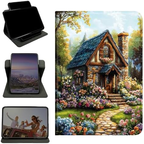 Case for Samsung Galaxy Tab S11 Ultra 2025 14.6" SM-X930/X936, 360 Degree Rotating Stand with Multi-Angle Vertical & Horizontal Viewing Shockproof Shell for Women Men, Garden Castle