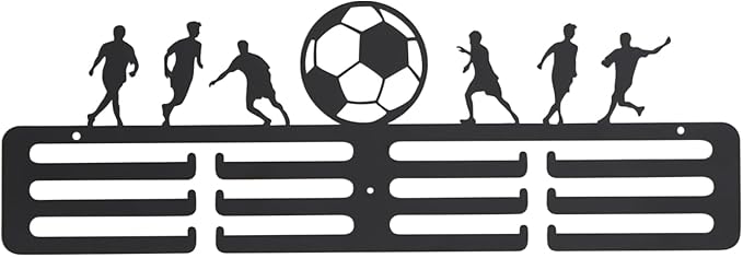 Award Hanger Football Theme Organizer | Sports Award Storage Rack for Runners Players Swimmers Gymnasts Athletes Winners Bedroom Office Gym Living Room