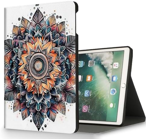 for Microsoft Surface Pro 7 Plus,Surface Pro 7/6/5/4 12.3" Tablet Case,Auto Wake/Sleep,Adjustable Stand Protective Cover - Mandala Art