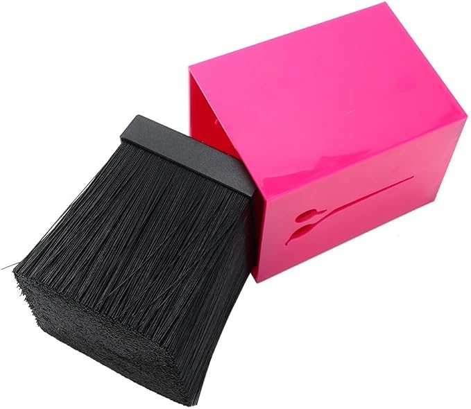 Scissor Holder Storage Box, ABS PET Hairdressing Shear Organizer with Anti-Slip Base, 4.13 x 3.19 in(Rose Red)