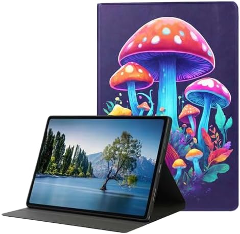 for Samsung Galaxy Tab S8 2022/Tab S7 2020 11" Tablet Case(Model SM-X700/X706/T870/T875/T878),Premium Leather Folio Stand Auto Wake/Sleep,Multiple Viewing Stand,Psychedelic Mushroom
