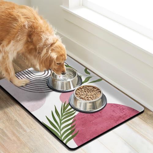 Dog Food Mats for Floors, Absorbent Dog Bowl Mat for Food and Water Dispenser, Quick Dry Cat Food Mat Pet Supplies