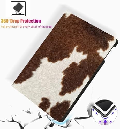 for Microsoft Surface Go 4/3/2/1-10.5" 2021 Tablet Case,Auto Wake/Sleep,Adjustable Stand Protective Cover - Cow Print