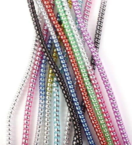 Generic Spiral Cable Protector, 1.4M Data Cable Protective Sleeve Flexible Cable Wire Protective Cover for Phone Charge Cable(pink Silver), Medium, Transparent