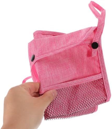 Linen Stroller Organizer Bag with Large Storage Capacity and Easy Installation, Universal Hanging Bag and Pet Strollers, for Travel and Outings