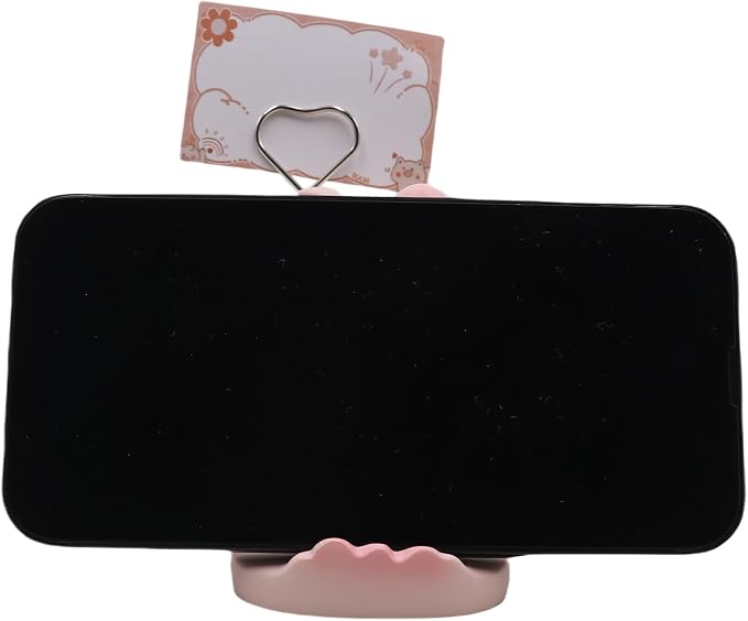 Cute Cat Phone Stand Cartoon Animal Pig Dog Phone Holder Desktop Phone Holder Stand Compatible with all Phones Cute Animal Desk Ornament