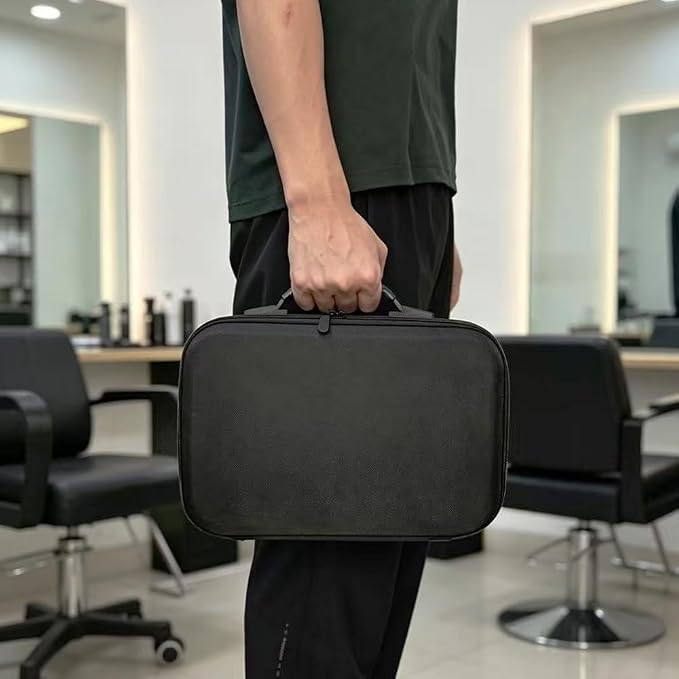 Hair Clippers Hard Travel Case, Hair Cutting Barber Supplies Holder, Trimmer Organizer Storage Bag for Pet Hair Clipper Storage Box for Men Razor Guard Grooming