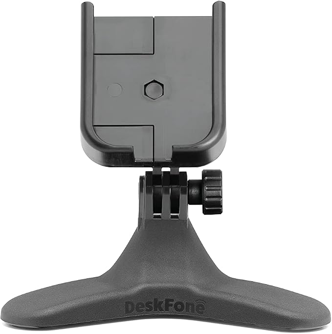 WeatherTech DeskFone - Universal Desktop Cell Phone Holder (Violet Metal Knobs)
