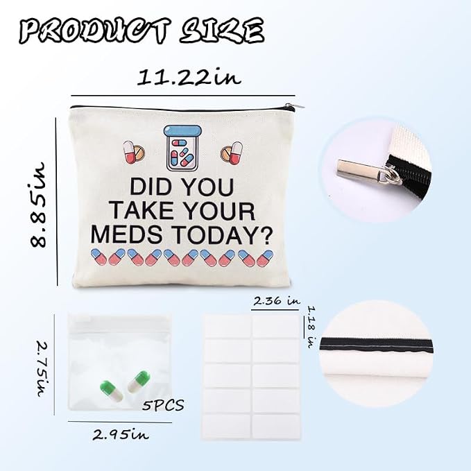 Sisadodo Charging Cable Organizer Travel Bag Toiletry Makeup Cosmetic Bags Medicine Med Toiletry Bag Pouch Diabetic Gifts Bags