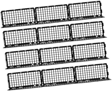 12PCS Modular Pet Playpen Panels Safe, Black | Lightweight Design for Furniture Gaps, Multifunctional Use, Easy Assembly Under Bed Blocker