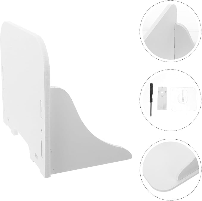 Beaupretty Wall Mounted Camera Holder and WiFi Router Holder Simple Design, Plastic Material, Safe and Space-Saving Storage Rack for Home or Office Use
