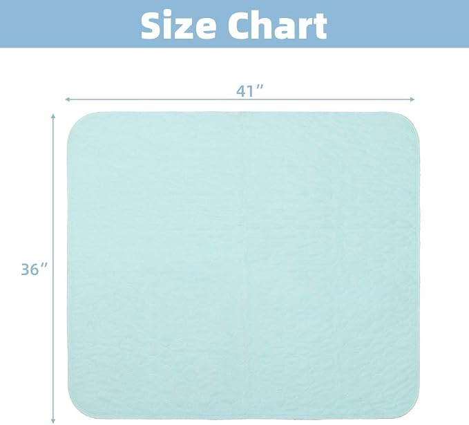 Washable Pee Pads for Dogs, 2 Packs Super Absorbent Leakproof & Non-Slip Dog Pee Pad Extra Large, Reusable Puppy Training Pads Waterproof, Pet Mat Rug for Whelping,Floor,Crate,Cats, 36"x41"