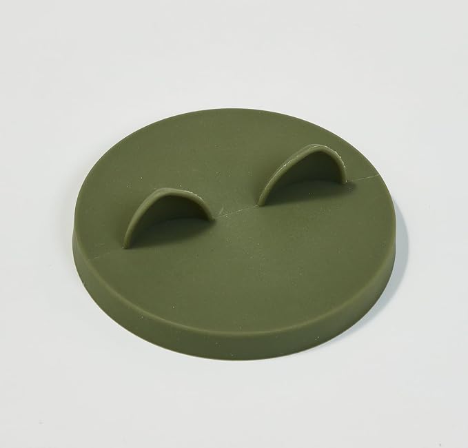 OHMO Cat Food Can Lids for 3oz Small Pet Cans, 2pcs, Camo Green | BPA-Free Silicone Can Cover, 2.5oz, Flexible&Durable, Reusable, Secure Seal, Easy to Clean, Keep Opened Meals Fresh