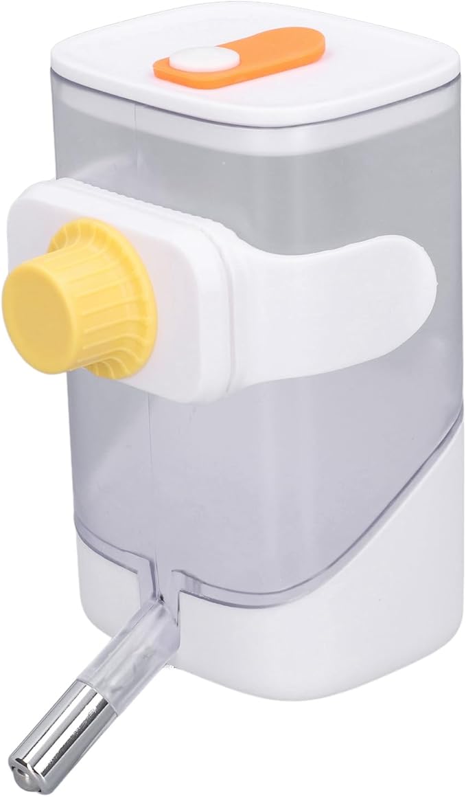 Dog Water Bottle Dispenser, Hanging Pet Water Bottle, White 10 x 12 x 17.5cm / 3.9 x 4.7 x 6.9in Rabbit Water Dispenser for Hamsters, Dogs, Rabbits