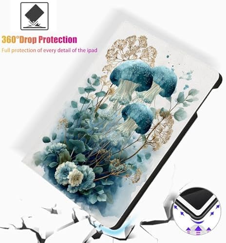 for Samsung Galaxy Tab S10 Plus 2024/S9 Plus/S9 FE Plus 5G 2023 12.4 Inch Tablet Case,Auto Wake/Sleep,Adjustable Stand Protective Cover - Moon Star Art