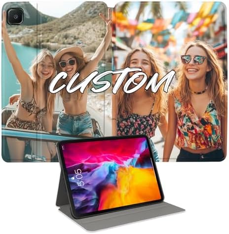 Custom Photo Personalized Flip Case for Samsung Galaxy Tab S6 lite 10.4 inch(2024),Model Code: SM-P620/P625, Samsung Galaxy Tablet Customized Picture Text Leather Stand Cover Protective Case
