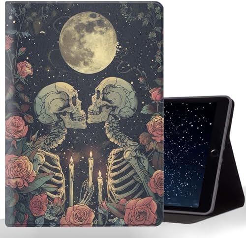 Tablet Case for iPad mini 6 Case 8.3 Inch 2021,Shockproof Protective Cover with Stand,Auto Wake/Sleep,Skeleton Rose