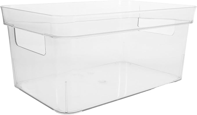 Homoyoyo Portable Pet Storage Box with Removable Tray and Handle, Multifunctional Organizer for Makeup and Stationery, Large Capacity Storage Case for Office and Home Use