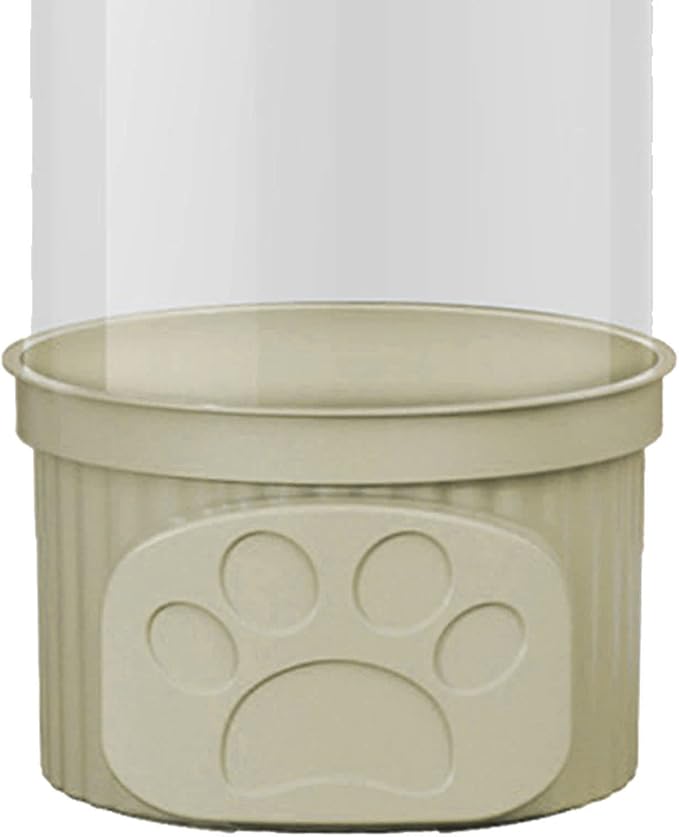 Derefine Toy Storage Container, PET Transparent Cylinder Plush Toy Display Bucket with PP Lid, Multifunctional Sturdy Durable Storage Organizer for Home Organization(Green)