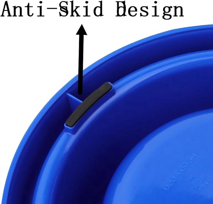 Ants Away Dog Bowl Cat Puppy Food Bowls Round No Spill Eating Feeder for Small Animals Brown M
