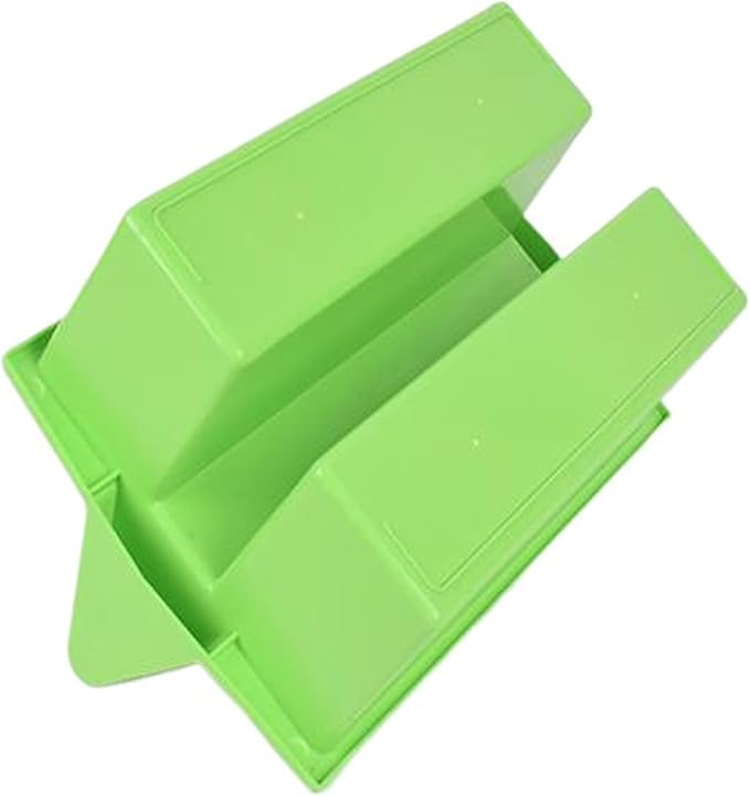Plastic Storage Tool Tray Tote for Versatile Multiuse Tool Caddy with Attached Portable Handle Organize Carry Tools Farm Veterinary Tool Box Veterinary Medicine box (Stainless Steel Green Tray)