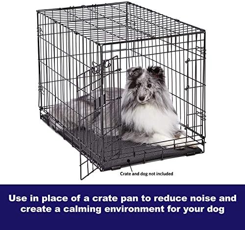 MidWest Homes for Pets Cushioned Dog Crate Mate, 24 inch Black