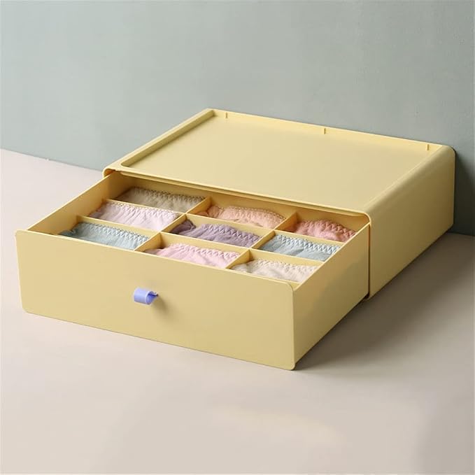 12 Grids Underwear Drawer Organizers Dividers Closet Dresser Storage Organizer Box for Bras Scarves Ties Socks Boxes (Color : D, Size : 22.5 * 10 * 32.5cm) (D 22.5 * 10 * 32.5cm)