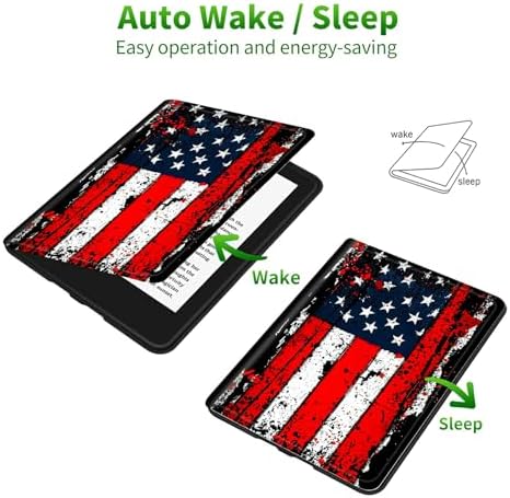 for Samsung Galaxy Tab A 8.0" 2017 SM-T380/T385 Case | Slim Leather Smart Cover with Multi-Angle Anti-Slip Stand [Auto Wake/Sleep] Shell for Women Men, Vintage Black Flag