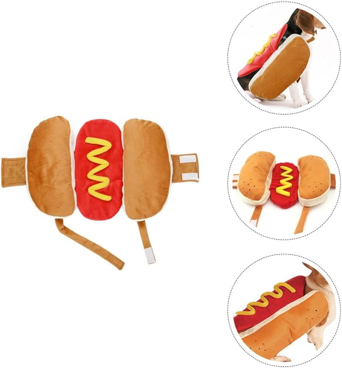 Creative Lightweight Cotton Pet Festival Costume for Cats and Dogs, Orange Wearable Design for Holiday and Party Events