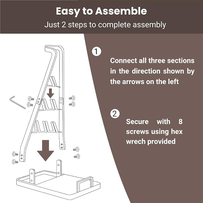 Vacuum Stand No-Drill Storage for Most Stick Vacuum Home Cleaning | metal storage frame, tool holder use, and broad stick-vac fit for clearer buying for daily cleaning,Wallless hole drilling