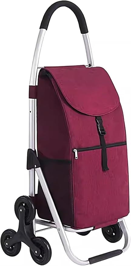 Shopping Carts for Groceries Rolling Utility Cart, Waterproof Removable Canvas Bag for Laundry Grocery, Shopping, Baggage, Picnic(I)