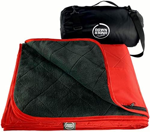 DOWN UNDER OUTDOORS Waterproof 350 GSM Fleece or Sherpa Stadium Blanket