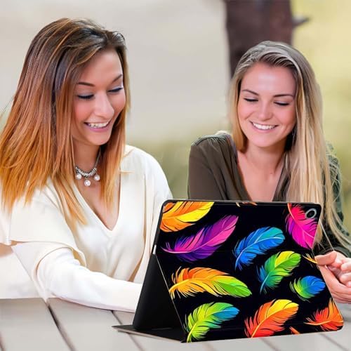 for Samsung Galaxy Tab A 10.1 Tablet Case 2016(SM-T580 T585 T587, Not for 2019 Model),Premium Leather Folio Stand Auto Wake/Sleep,Multiple Viewing Stand,Feather