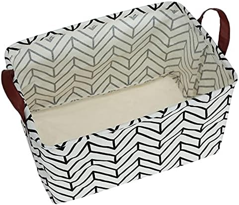Kingrol 4 Pack Foldable Storage Baskets with Handles, Waterproof Storage Bins for Home, Office, Nursery, Laundry Organizers, 15 x 10.25 x 9.75 Inch