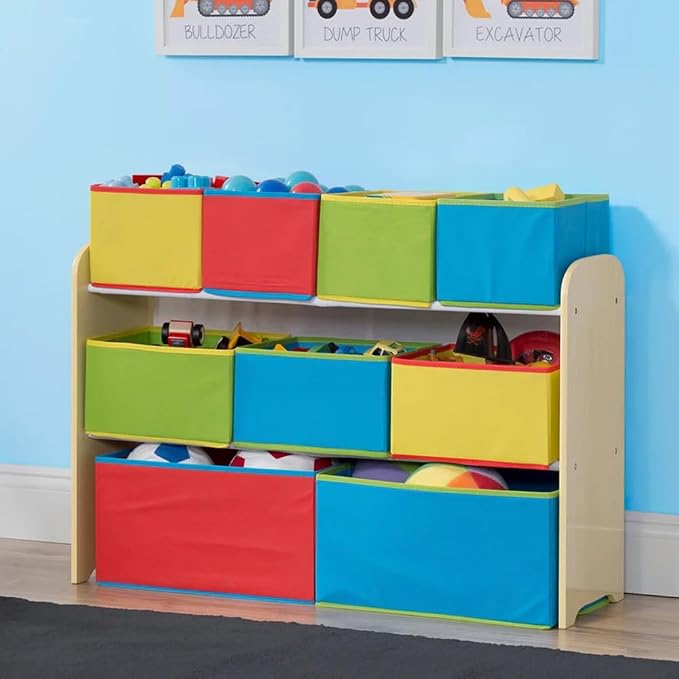 Delta Multi-Color Deluxe Toy Organizer with Storage Bins