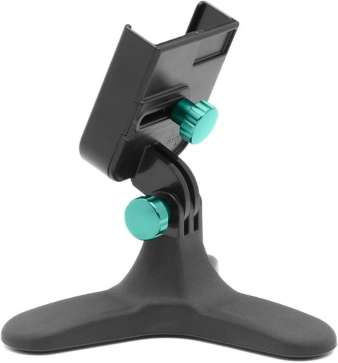 WeatherTech DeskFone - Universal Desktop Cell Phone Holder (Turquoise Metal Knobs)