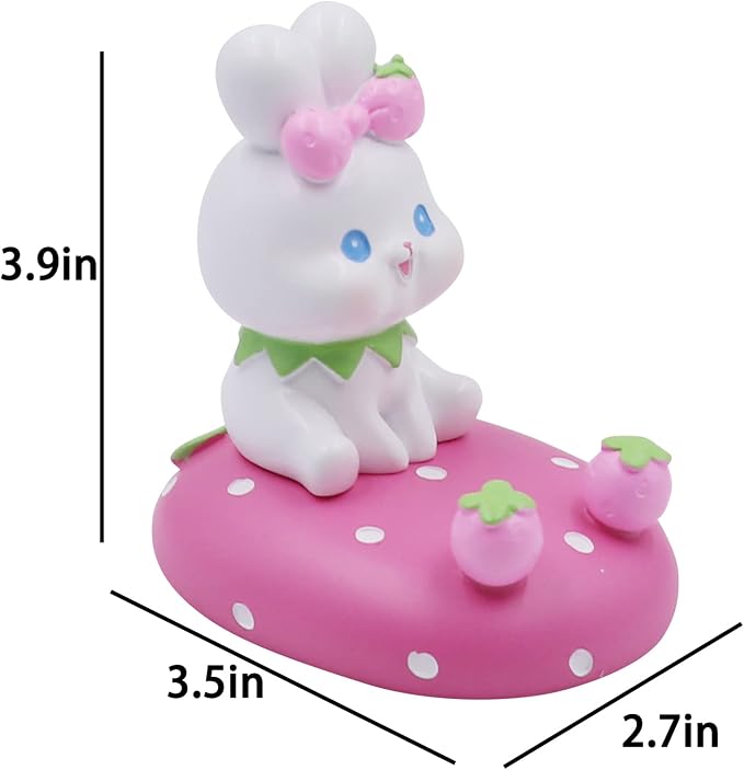 Cute Rabbit Cellphone Holder Stand Animal Smartphone Desk Stand for All Mobile Phones Bunny Phone Stand Desk Ornament
