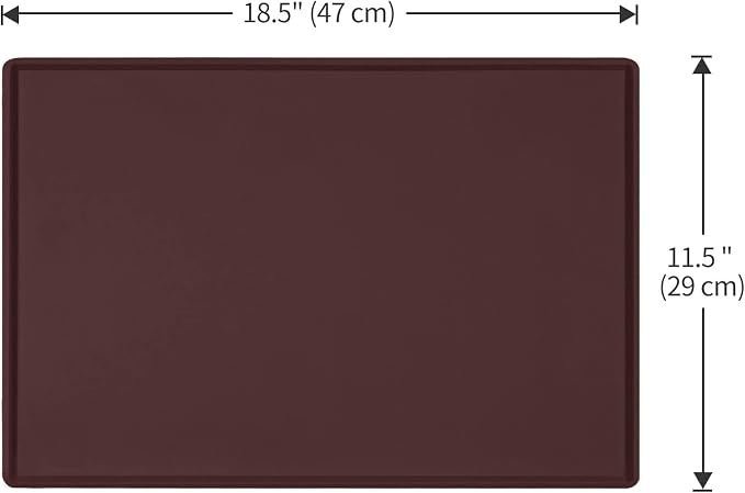 Silicone Dog Food Mat Waterproof Pet Feeding Tray for Small Medium Dogs