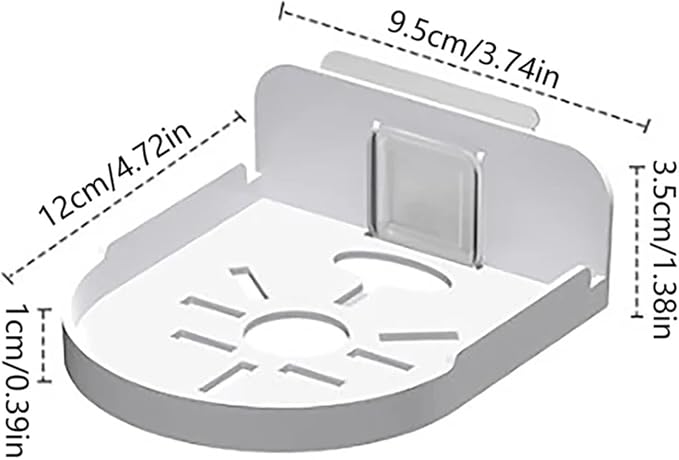 Camera Shelf 15-Unit Wall-Mounted Camera Supports – Household Monitoring Holders for Living Room Wall Racks(White)