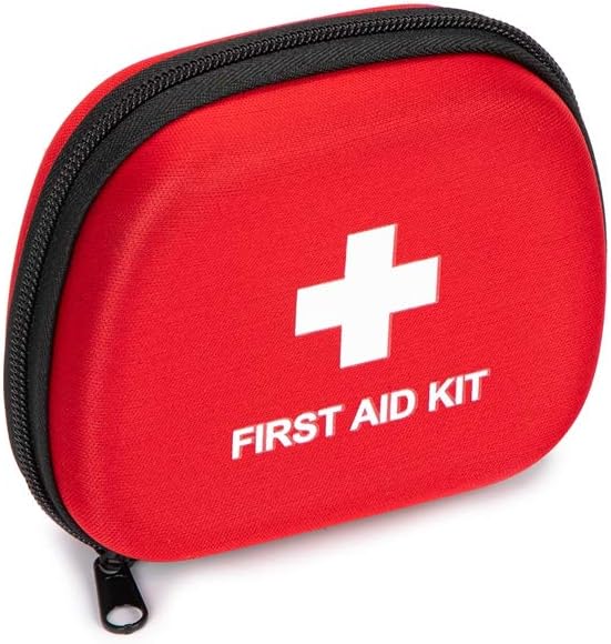 First Aid Hard Case Empty, First Aid Hard Case First Aid EVA Hard Red Medical Bag for Home Health First Emergency Responder Camping Outdoors (5x4x1.8 Small)