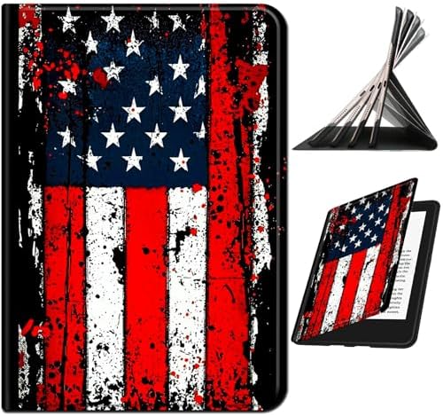 for Samsung Galaxy Tab A 10.1" 2016 SM-T580/T585/T587 Case | Slim Leather Smart Cover with Multi-Angle Anti-Slip Stand [Auto Wake/Sleep] Shell for Women Men - Vintage Black Flag