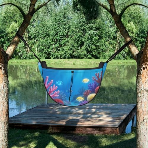 Fish Pattern Car Seat Organizer-Backseat Storage Bag for Travel