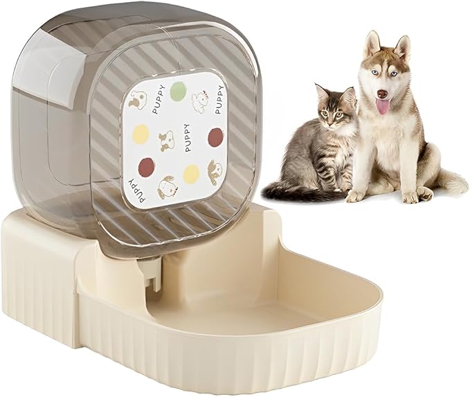 Automatic 3L Pet Waterer, Gravity Pet Water Dispenser, Safe and Large Capacity, Collapsible Feeder Waterer Drinking Bowl for Animals Cats and Dogs