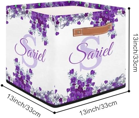 Customized Storage-Basket Collapsible Baby Keepsake-Box Organizer-Bins as Gifts for Girls Boys Baby Adults Cubes Storage-Box Print Name on It