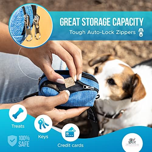 Premium Dog Poop Bag Holder for Leash - Convenient Dog Poop Bag Dispenser with Durable Design - Stylish Accessory for Easy Cleanup - Ideal for Dogs, Puppies, and Outdoor Walks - Red