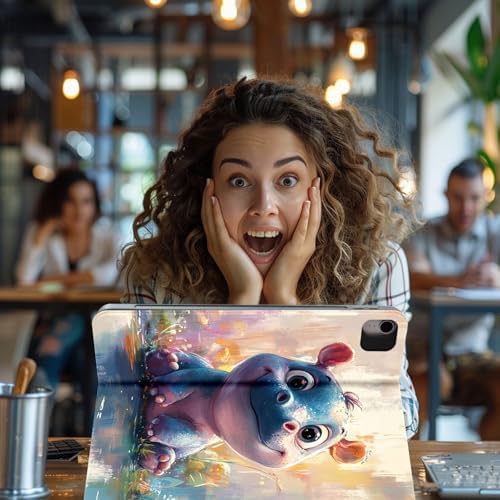 for Samsung Galaxy Tab A7 2020/2022 Model T500/T505/T507/T509 Tablet Case,Auto Wake/Sleep,Adjustable Stand Protective Cover - Easter Egg Pattern